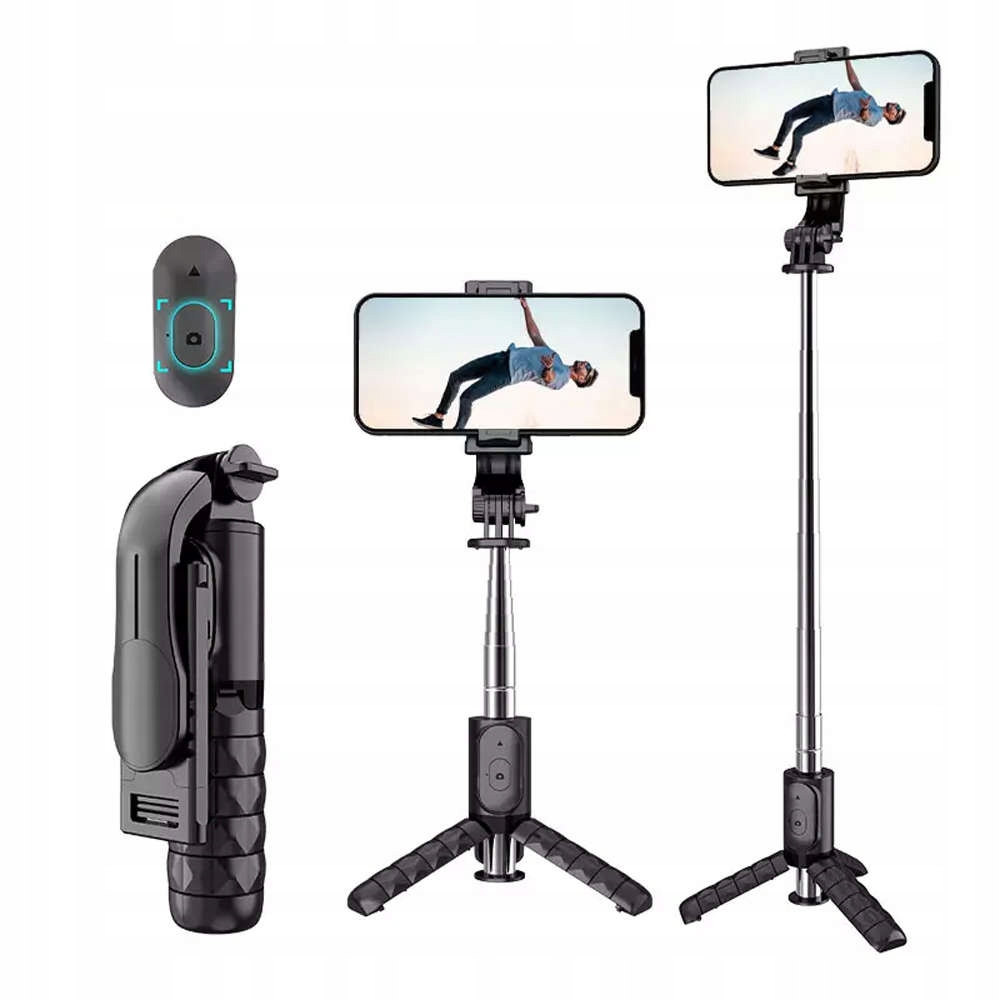 Selfie stick statyw kijek Bluetooth Alogy Tripod u