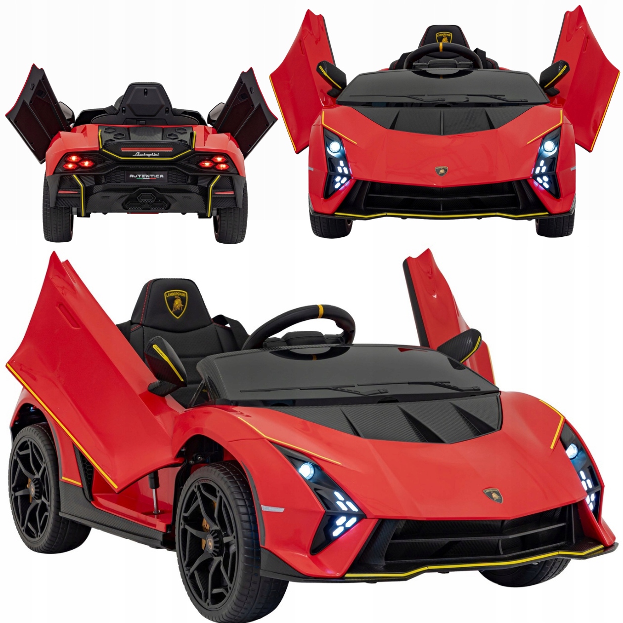 Auto Autko Na Akumulator Dla Dzieci Do 30KG Lamborghini 3 Prędkości Pilot