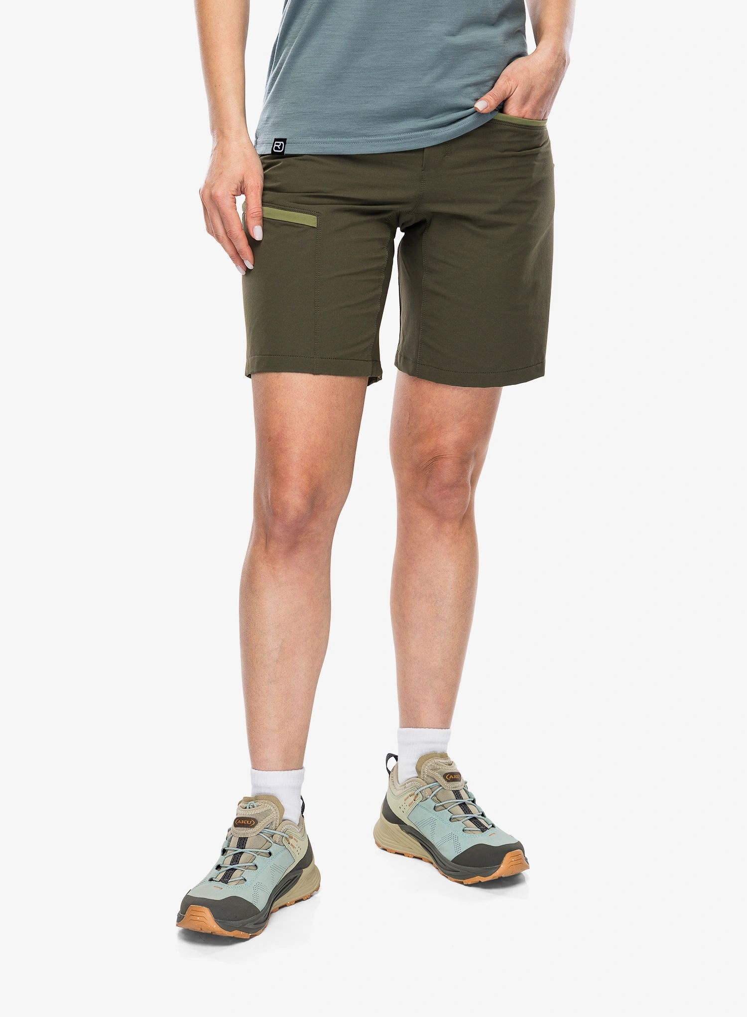 Kraťasy kraťasy Ortovox Pelmo Shorts dark wild herbs XL