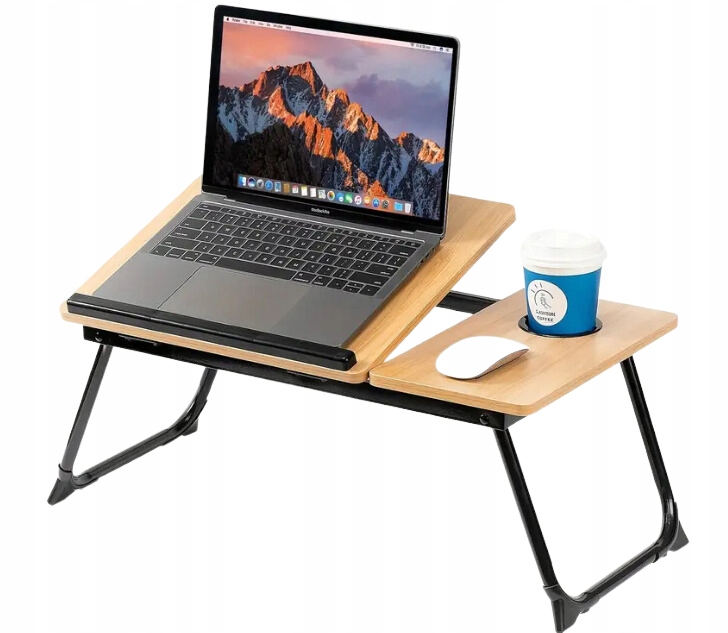 Stolik Pod Laptopa Komputer Do Łóżka Podstawka Składany Mobilny Regulowany