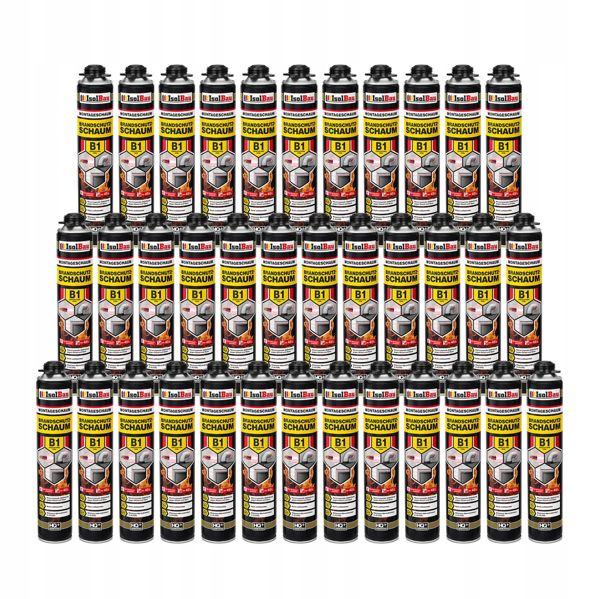 Ohnivzdorná pěna B1 Ppoż Ohňová montážní pěna 36 x 750 ml Ohnivzdorná pěna