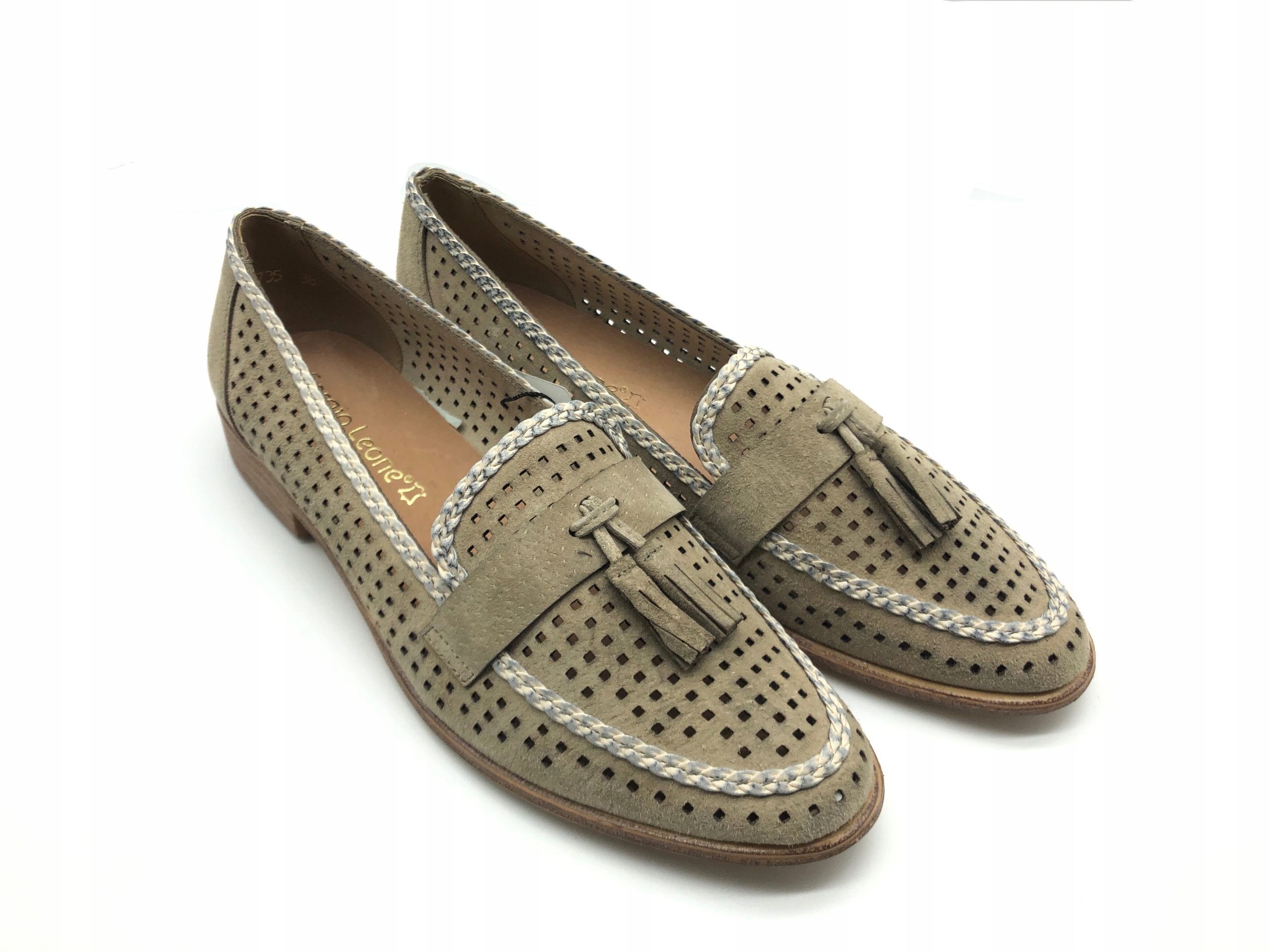 MIĘKKIE MOKASYNY SERGIO LEONE BEŻOWE MK735 R.38 Model MK735