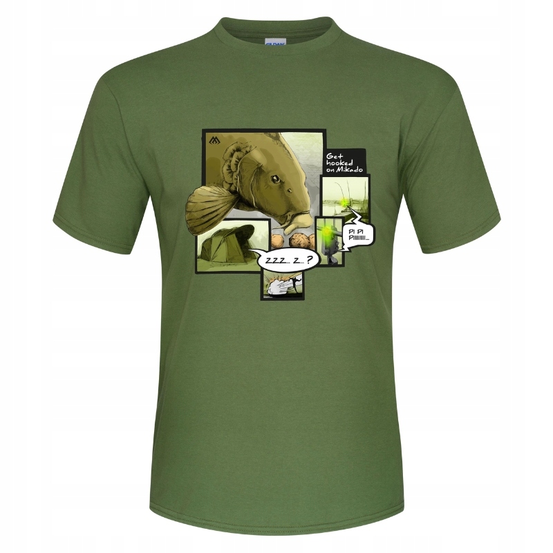 Mikado T-shirt wędkarski Carp Bite Karp rozm. M