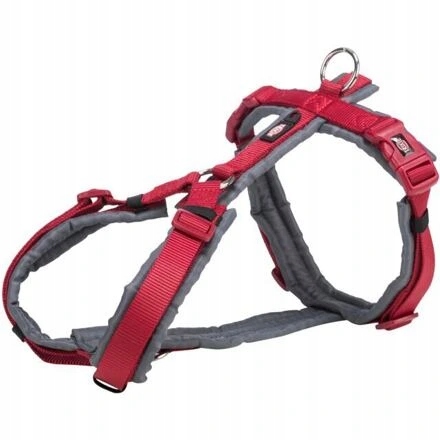 Levně Trixie Premium trekingový postroj, M-L: 62-74 cm/ 25 mm, červená/grafit