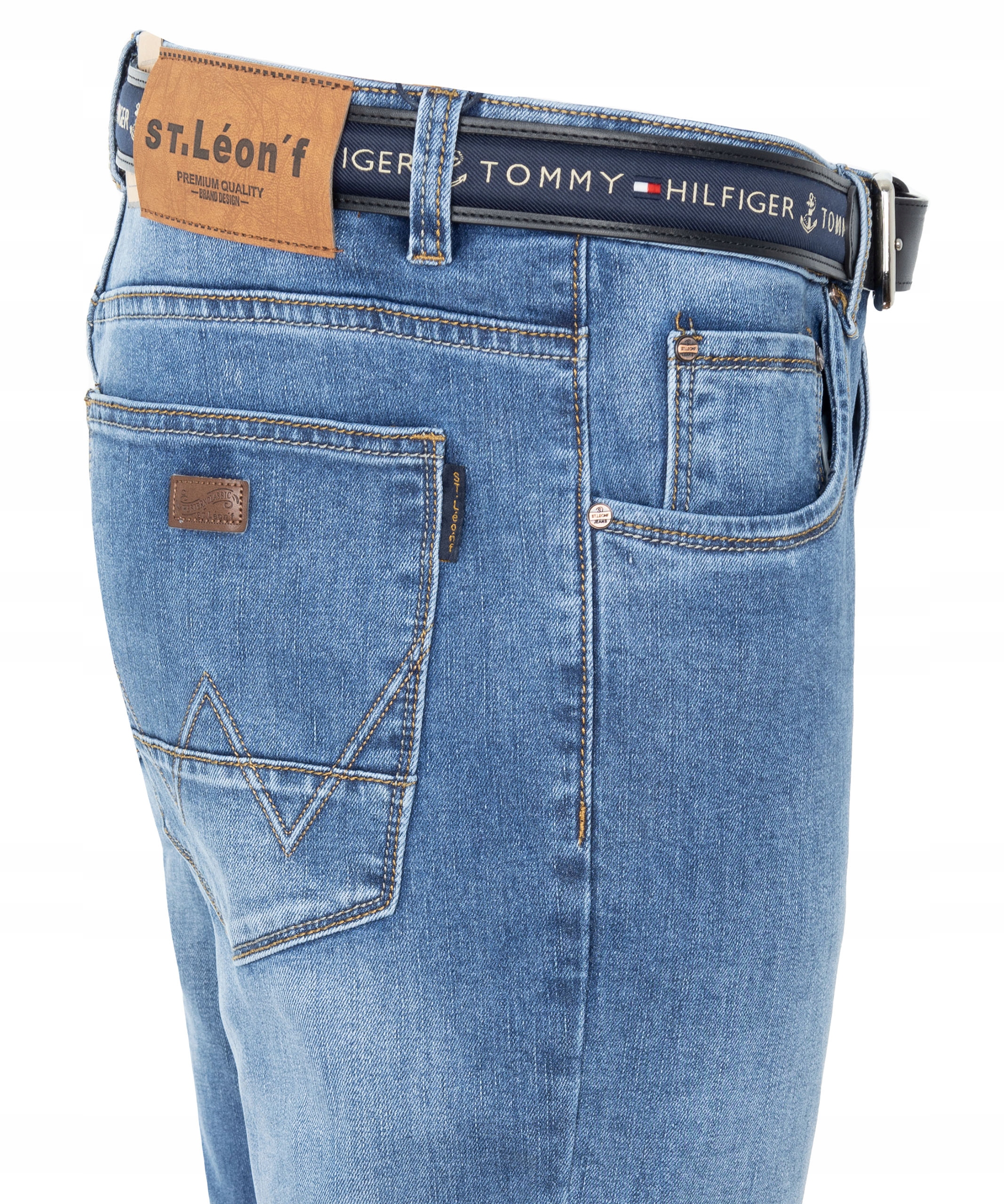 Spodnie męskie jeansy W37 96-100cm niebieski dżins Marka inna