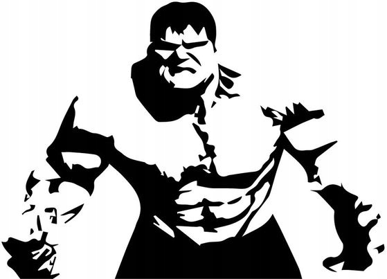 

Naklejka Hulk 15 X 20,7 CM