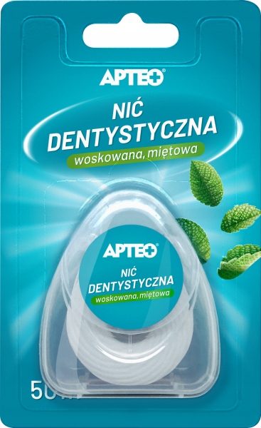 

Nić dentystyczna miętowa 50m Apteo Care