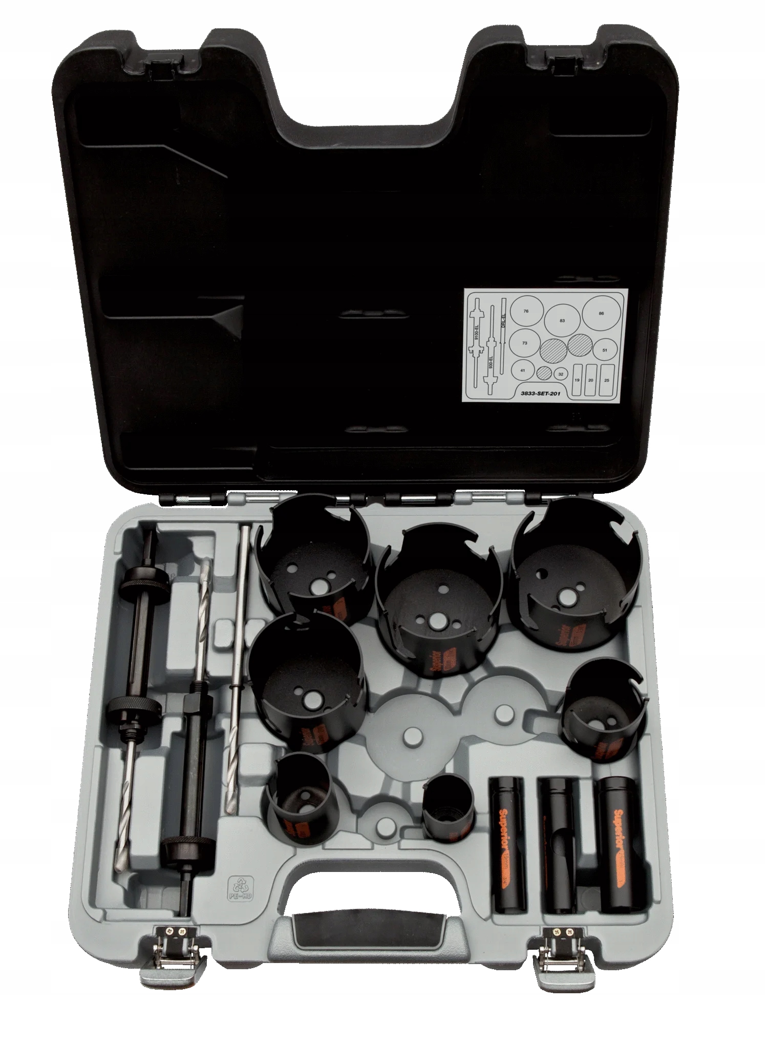 Zestaw otwornic Multi-Construction Superior - 14 elementów, waga 4.35 kg BA