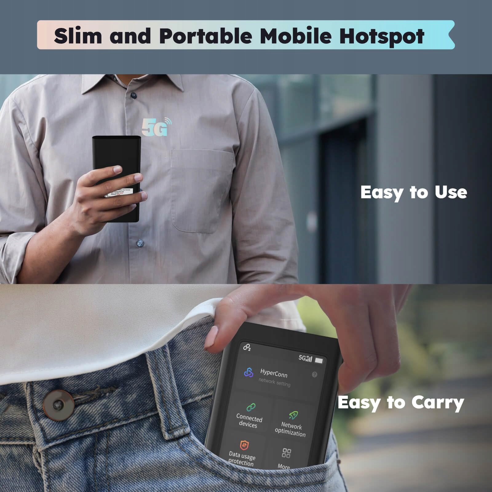 GLOCALME Numen Air 5G LTE Hotspot Bez SIM 1GB Danych Globalnych — miniatura 6