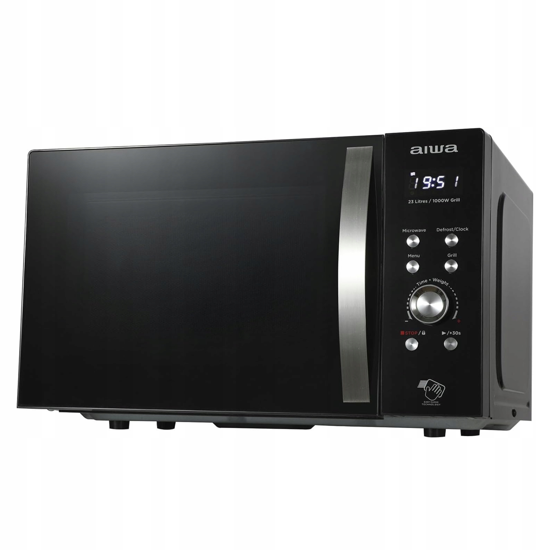 Kuchenka Mikrofalowa 23L 800W Funkcja Grill 8 Programów Aiwa MW-230DG/BK
