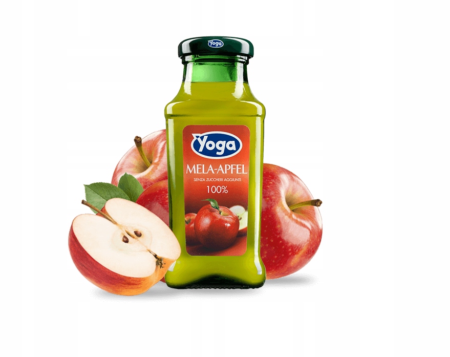 Levně Jablečný džus 100% 4,8 l (24 ks x 200 ml) Yoga