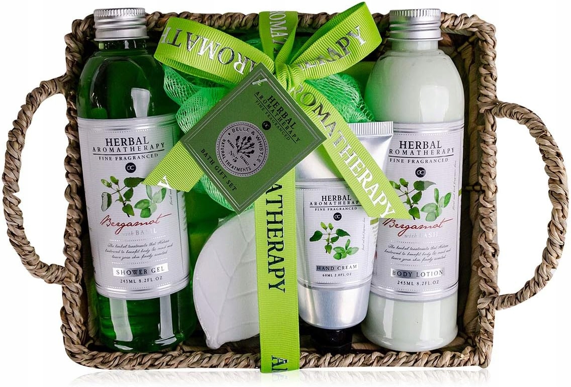 ZESTAW UPOMINKOWY DO KĄPIELI WELLNESS SPA 6-CZĘŚCIOWY PREZENT DLA NIEJ