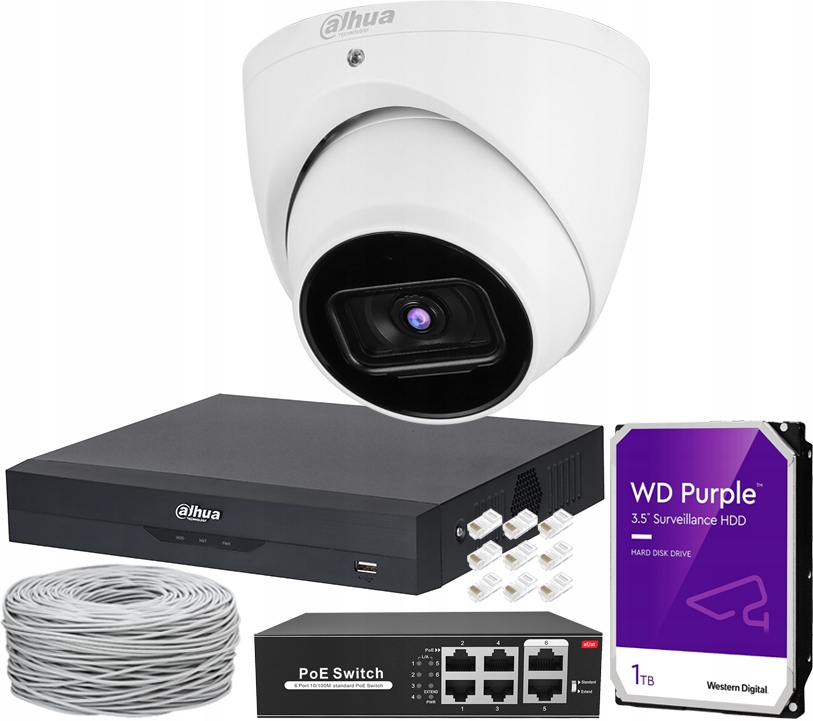 1Mpx monitorovacia sada 5Mpx kamera na skrútenie rekordéra s diskom 1 Tb aplikácia