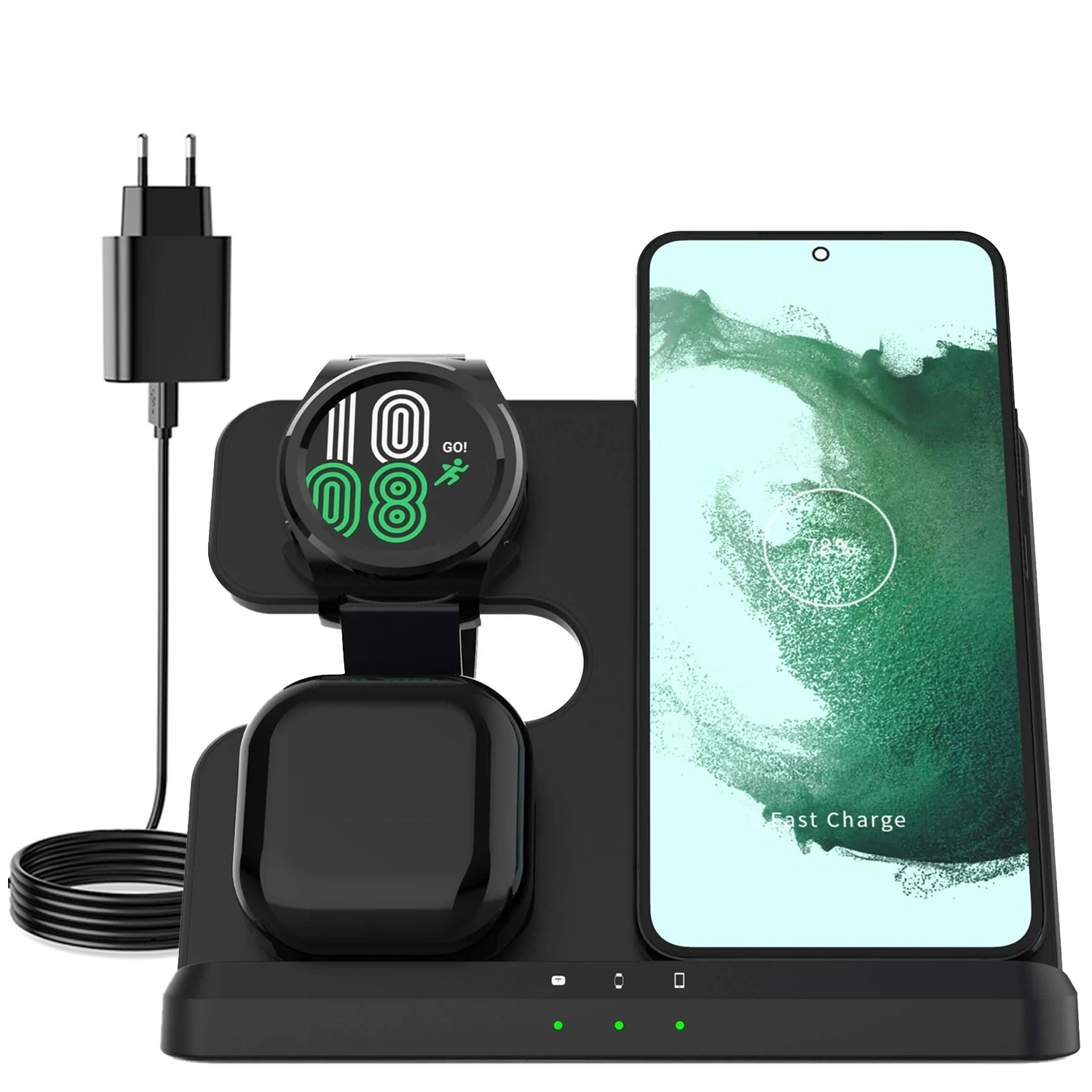 

Ładowarka Indukcyjna 3w1 Samsung Podstawka Stojak