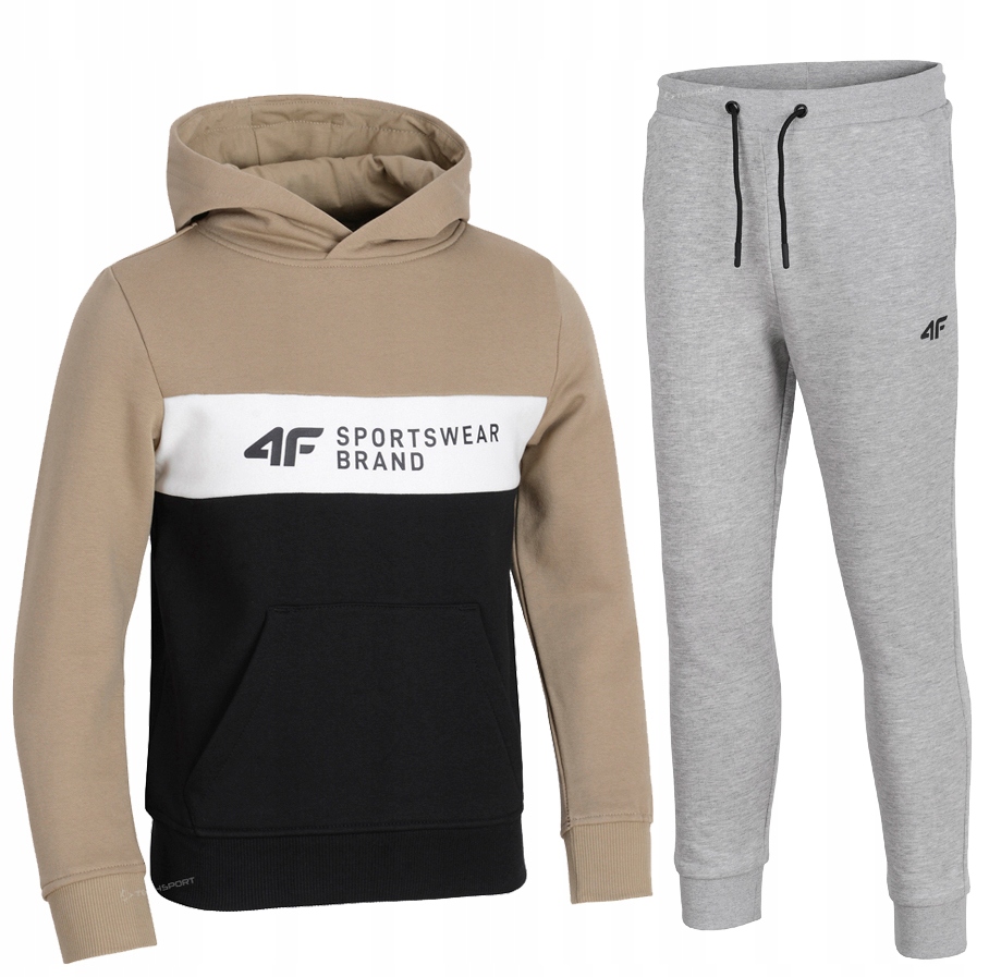 

4F Chłopięcy Dres Komplet Bluza Spodnie 164