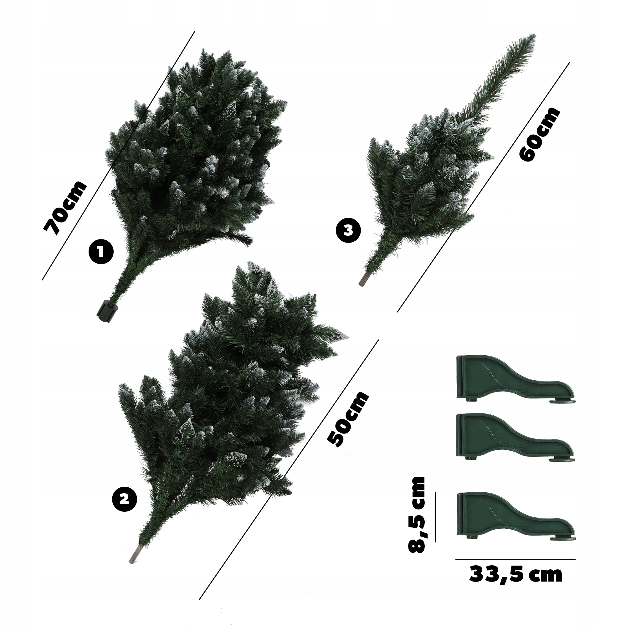 CHOINKA SZTUCZNA JODŁA DIAMENTOWA 180 CM GĘSTA Marka Kadax