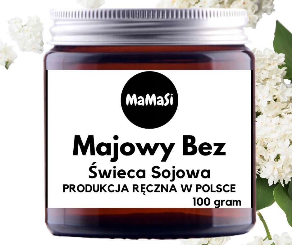 

Majowy Bez Świeca Sojowa Premium 120ML