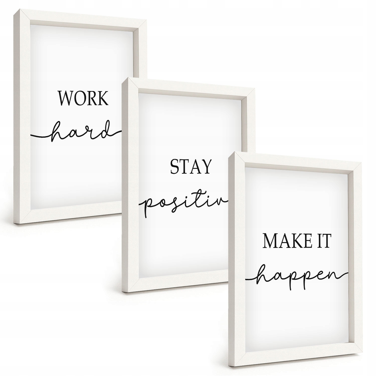 Nadčasový styl Minimalistické motivační nápisy 3 Částečná sada