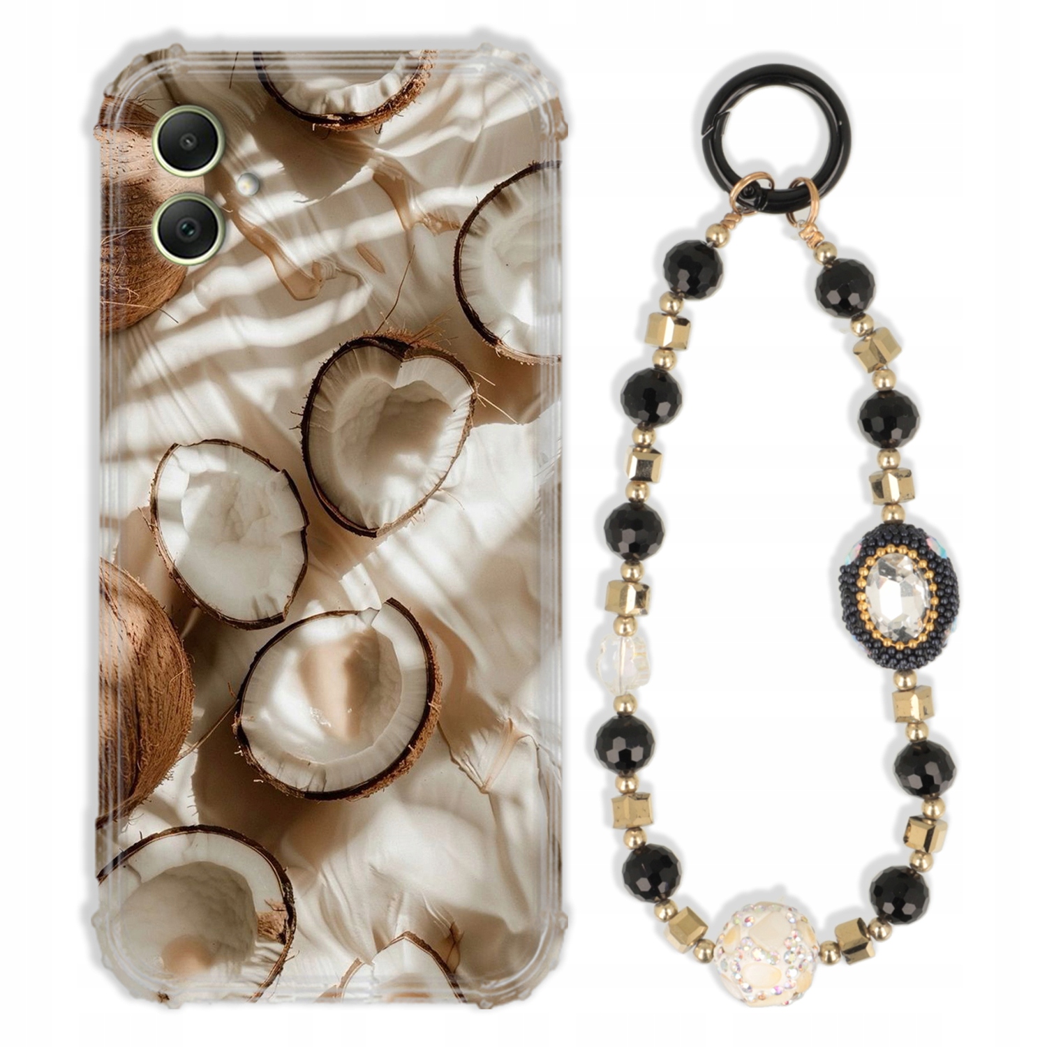 Puzdro Pre Samsung A05 Case Antishock Zirkóny Čierno Zlaté|odolné|pevné