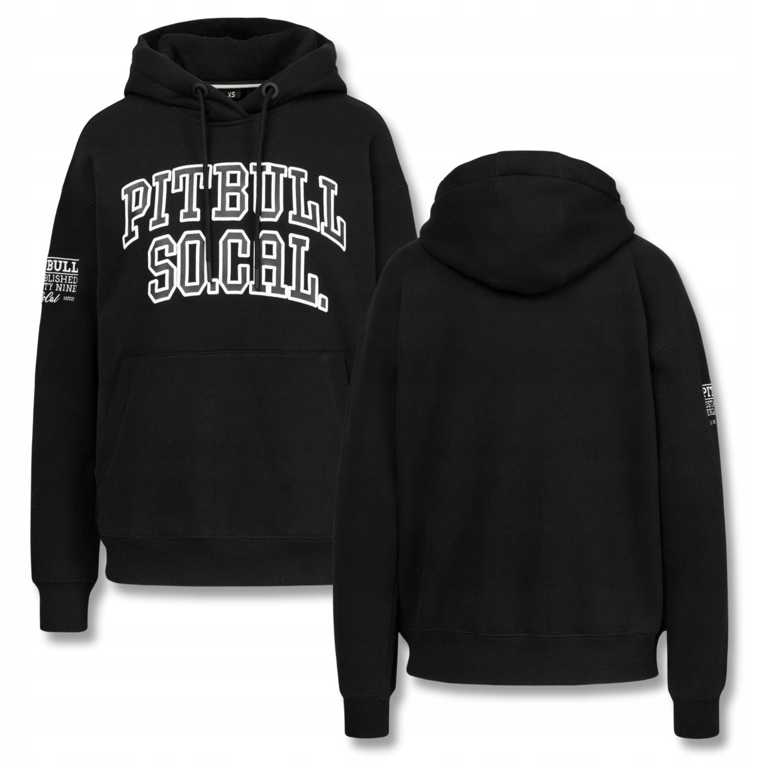 Dámská mikina s kapucí Pitbull Fiora Volnější Pohodlný Střih Oversize S