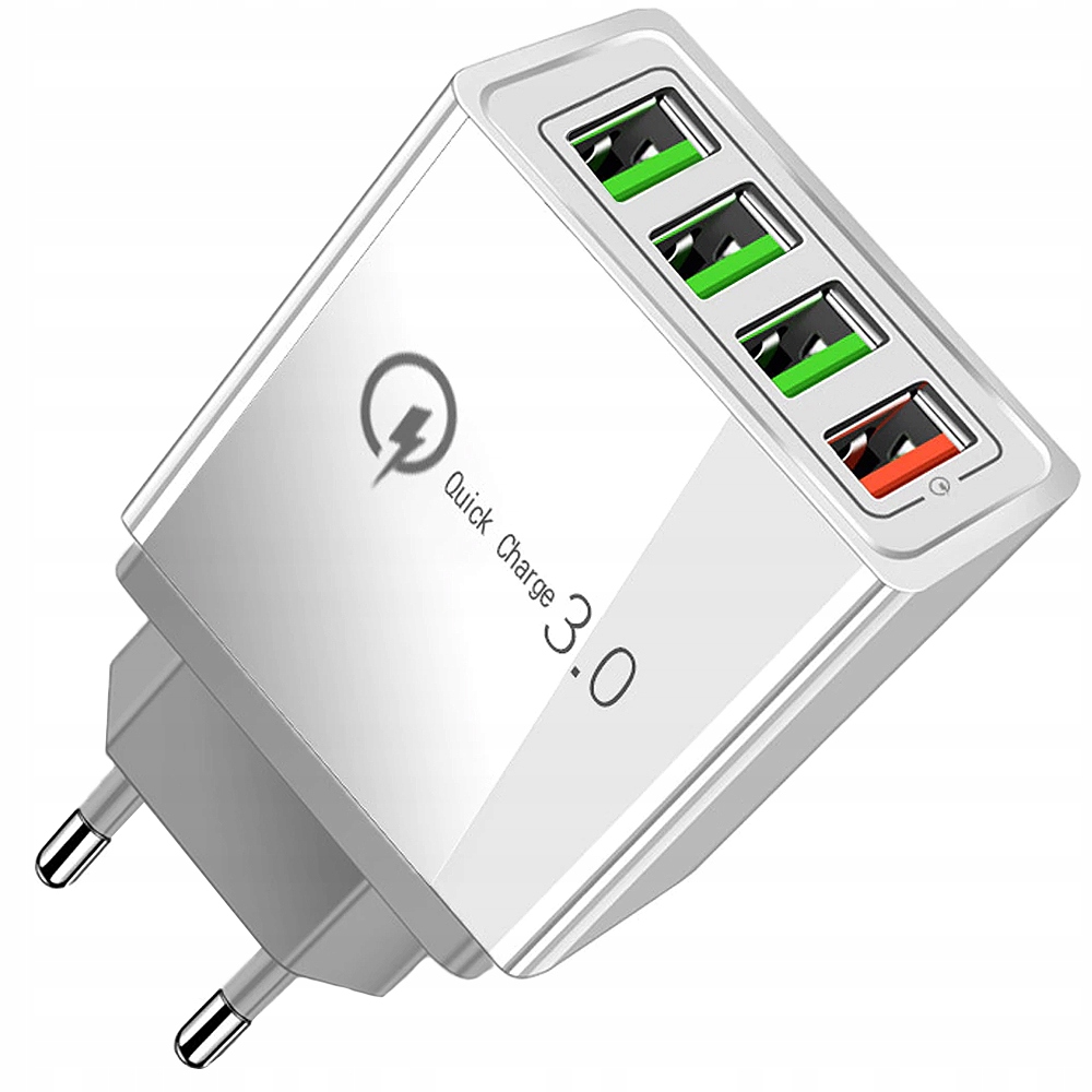 Rychlá síťová nabíječka 4xUSB Quick Charge 3.0