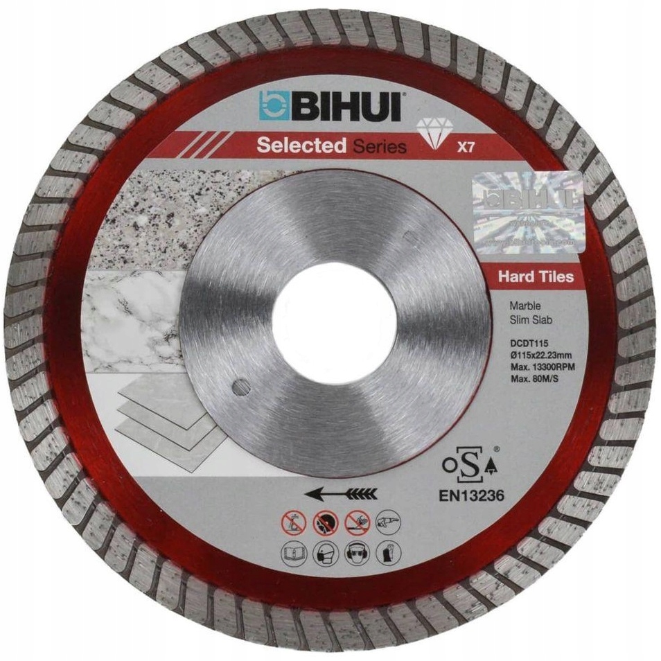 Bihui Tarcza Diamentowa B-turbo Do Twardych Płytek Gresowych 125MM