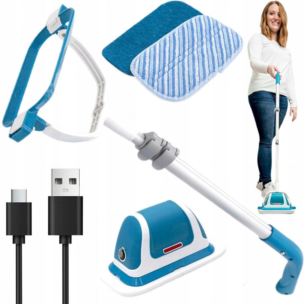 Čistící kartáč Teleskopický mop Vibrační Drtič S Otočením O 180°