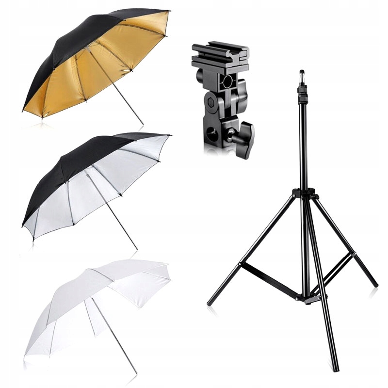 

Zestaw 3 Parasoli Do Fotografii Statyw i Uchwyt