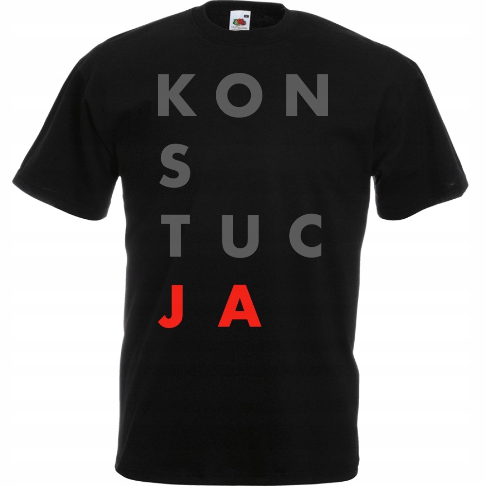 

koszulka konsTYtucJA demokracja duży nadruk A3 XXL