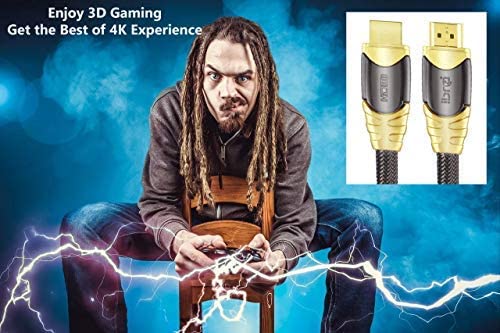 Kabel Mocny HDMI GOLD 2M 4K Ultra HD 18Gbps 2.0b Cable Length 2 m