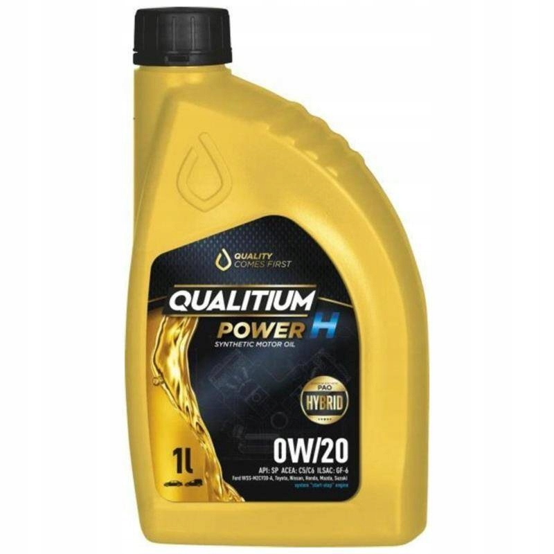 Olej 0W20 Qualitium Power H 1L Api Sp/sp-rc/sn/cf/ilsac GF-6/ACEA C5/C6