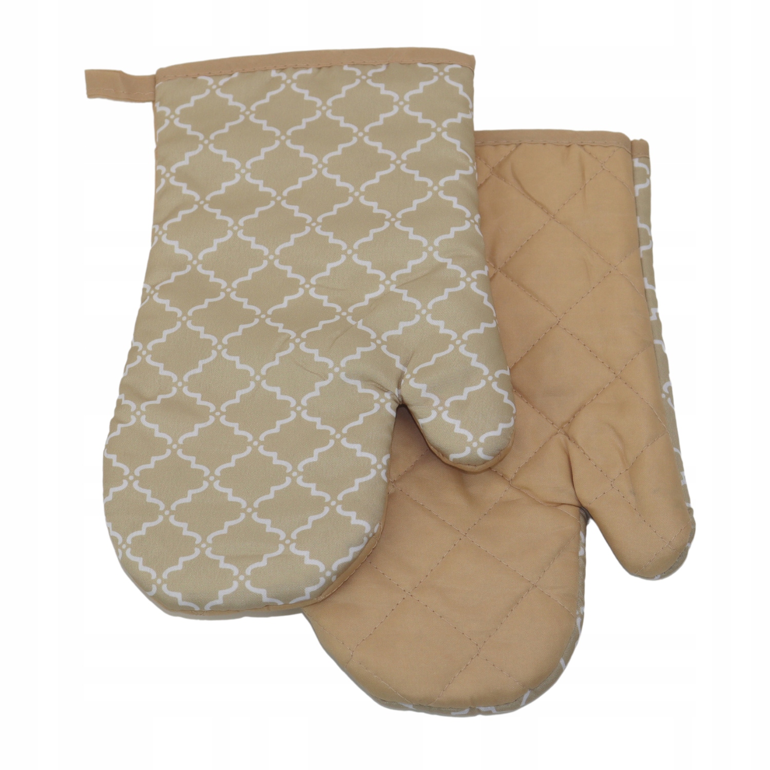 

Rękawice Kuchenne z Magnesem Beżowe Glamour