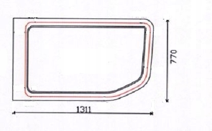 01 - Боковое стекло IVECO DAILY 2014г. -!!!