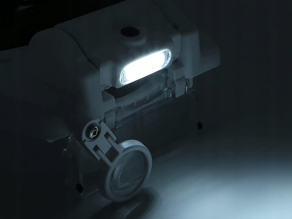 LUPA NAGŁOWNA NA GŁOWĘ OKULARY CZOŁOWA 3 LED 11,5x Rodzaj z lampą