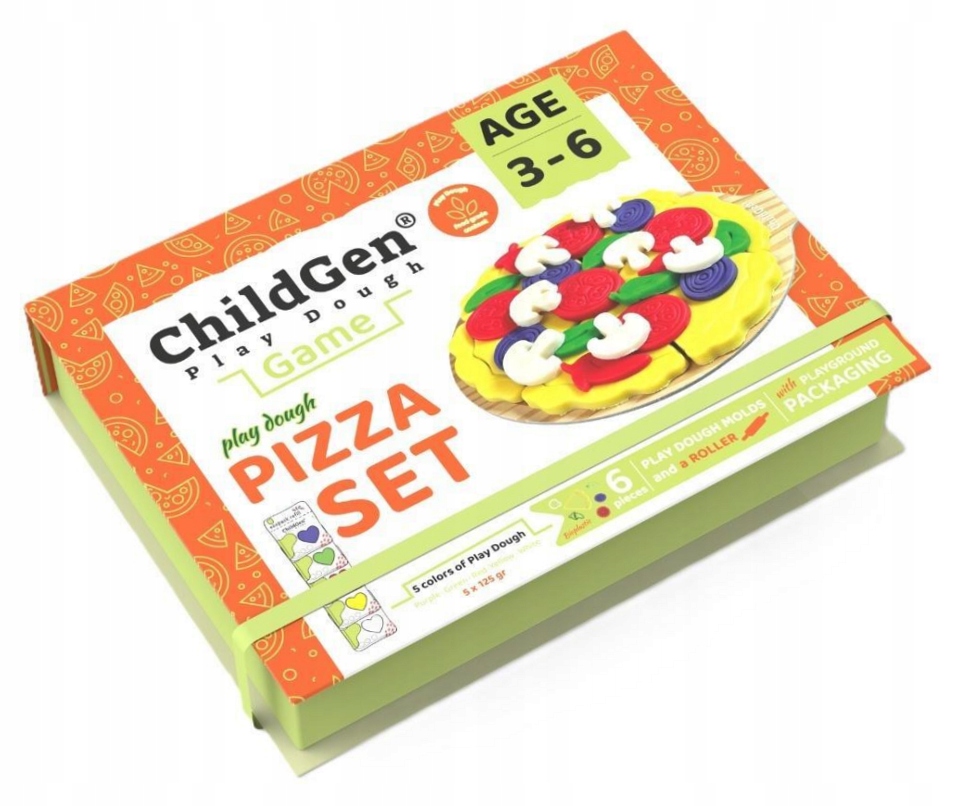 Ciastolina naturalna zestaw kreatywny Pizza