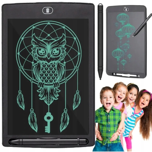 Tablet graficzny do rysowania znikopis tablica lcd 8,5" rysik bateria 0567