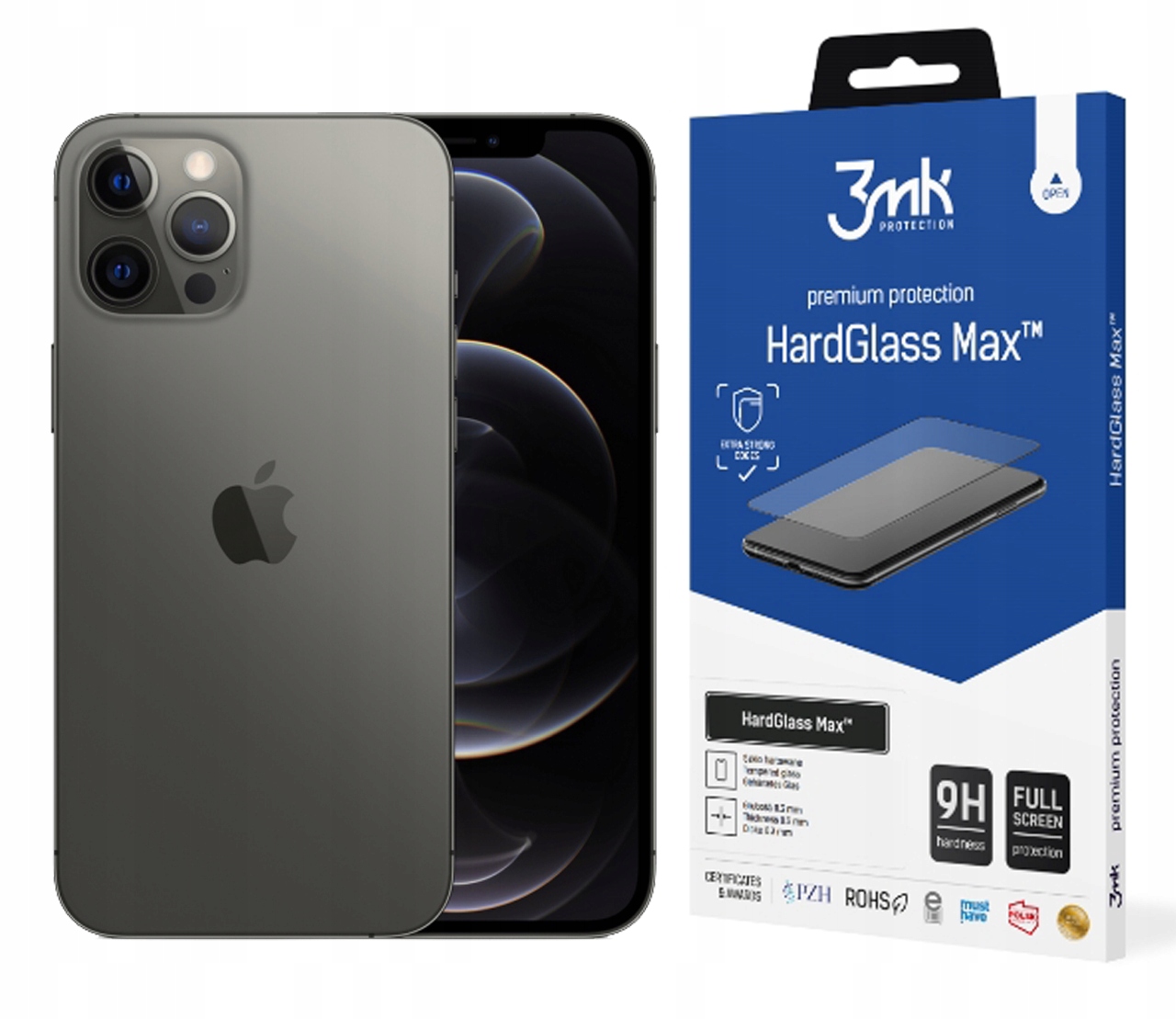 

3MK Hardglass Max do iPhone 12 Pro Max 6,7"