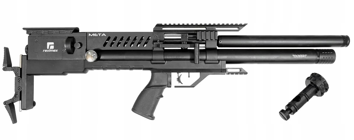 Wiatrówka Pcp Reximex Meta Black z regulatorem i tłumikiem 5,5 mm +zawór Hp