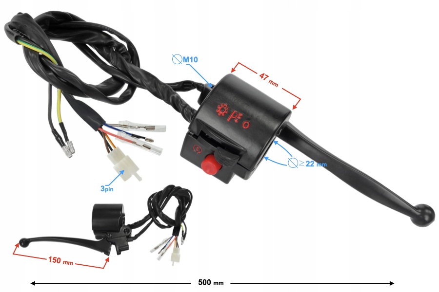 PRZEŁĄCZNIK prawy ZUMICO GR 200 ROMET OGAR 202 Producent Moretti