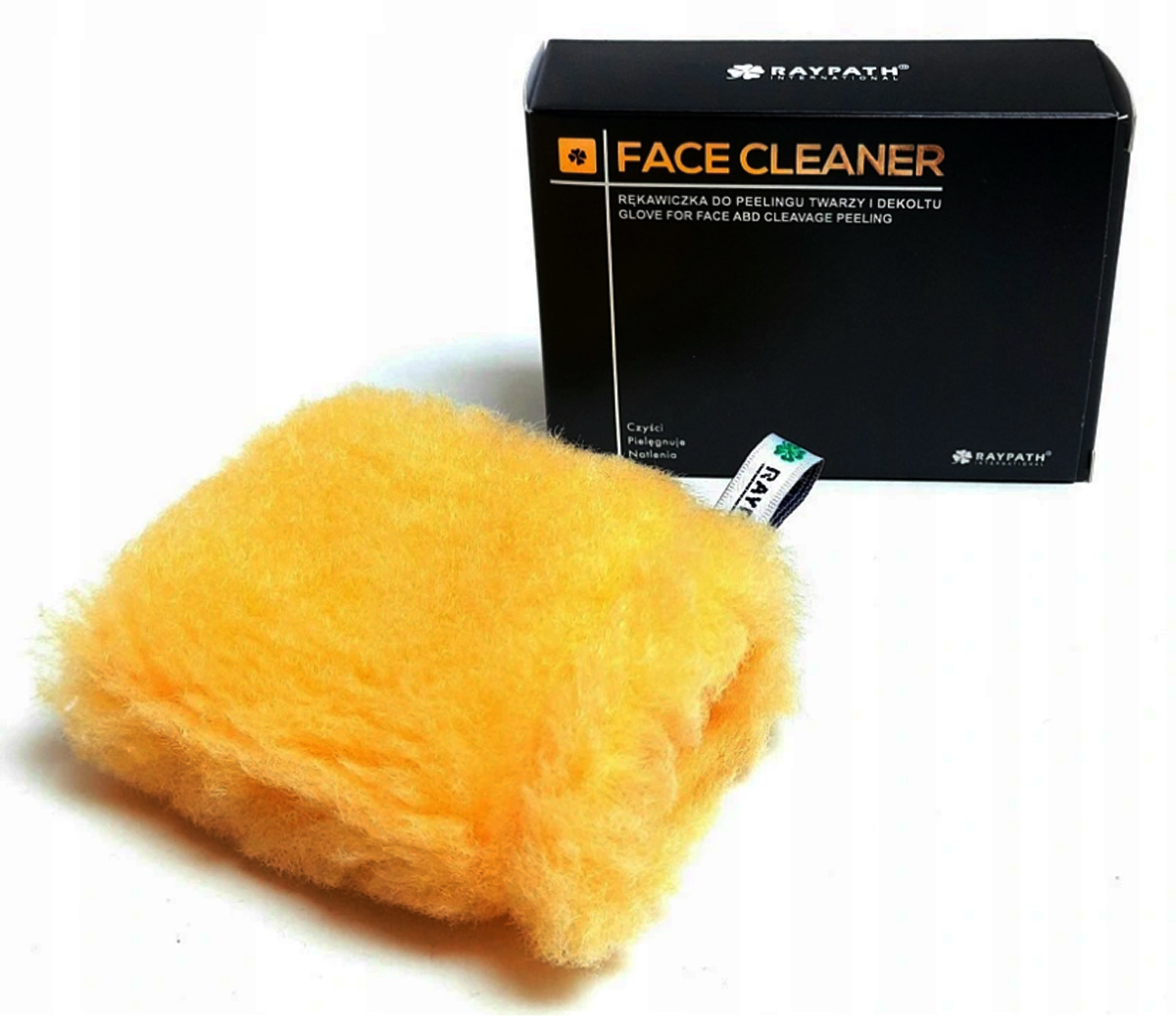 RAYPATH PEELING BEZ CHEMII DO TWARZY NANOSILVER RĘKAWICA ŻÓŁTA EKOLOGICZNA