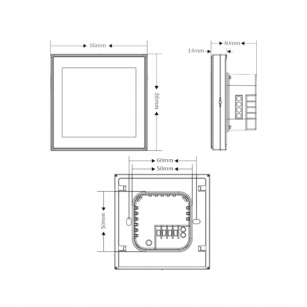 Termostat WiFi 16A podłogowe Biały Sonoff Ewelink EAN (GTIN) 5904496820324