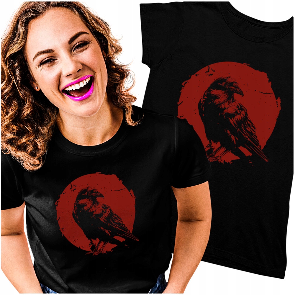 

Krukiem Raven Księżyc Prezent Bluzka Koleżanki 2XL