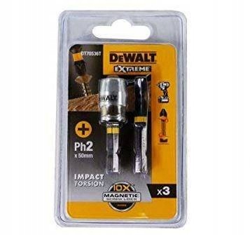 Końcówki Udarowe Torsion PH2 2 szt DT70536T DeWALT Kod producenta DT70536T