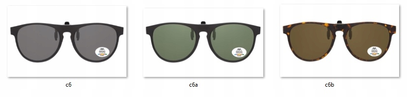 NAKŁADKI POLARYZACYJNE OKULARY KOREKCYJNE Panterka PRZECIWSŁONECZNE UV400 Model C66B