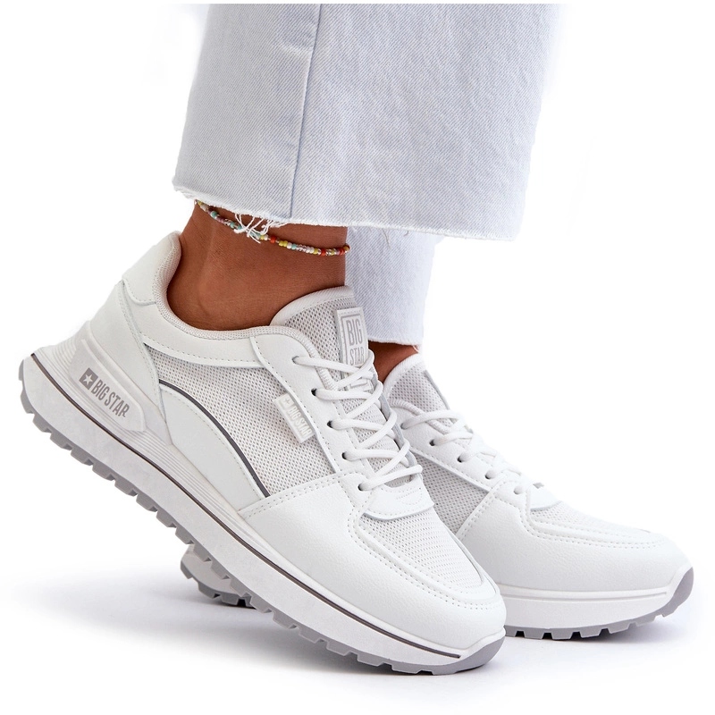 Dámské Tenisky Big Star Hi-poly Systém NN274A089 Bílé 37