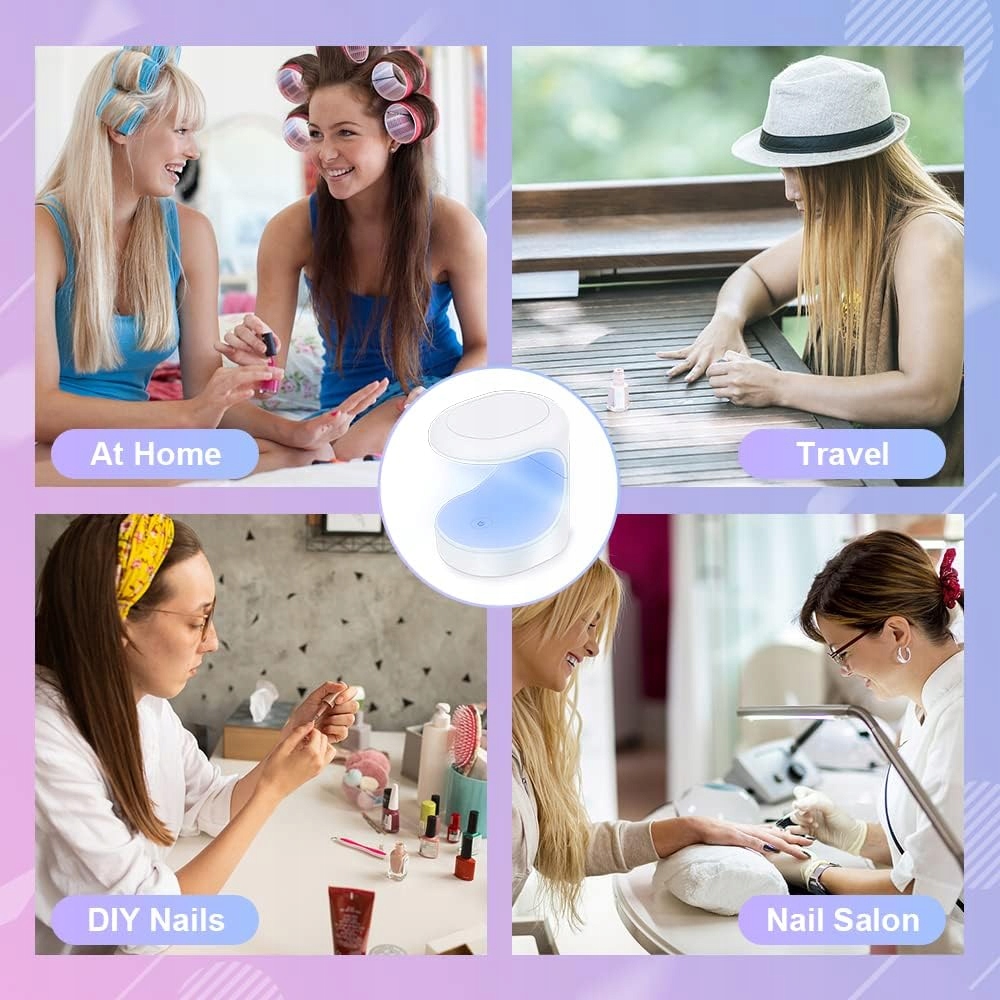 MINI LED UV PRZENOŚNA LAMPA DO PAZNOKCI Z USB Rodzaj LED+UV