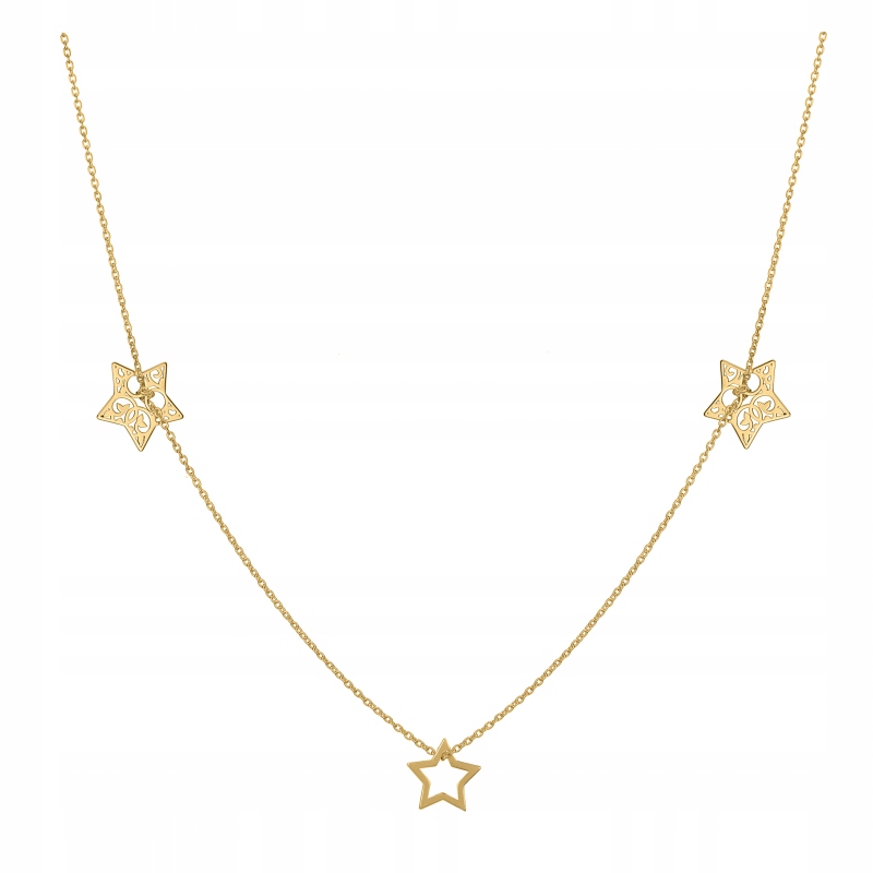 

Celebrytka choker naszyjnik jasne złoto srebro 925