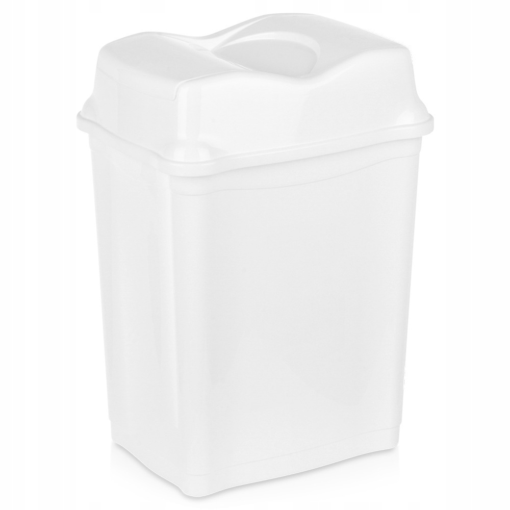 Levně Odpadkový Koš Plastový Bílý Kuchyňský Odpadkový Koš Doma 28