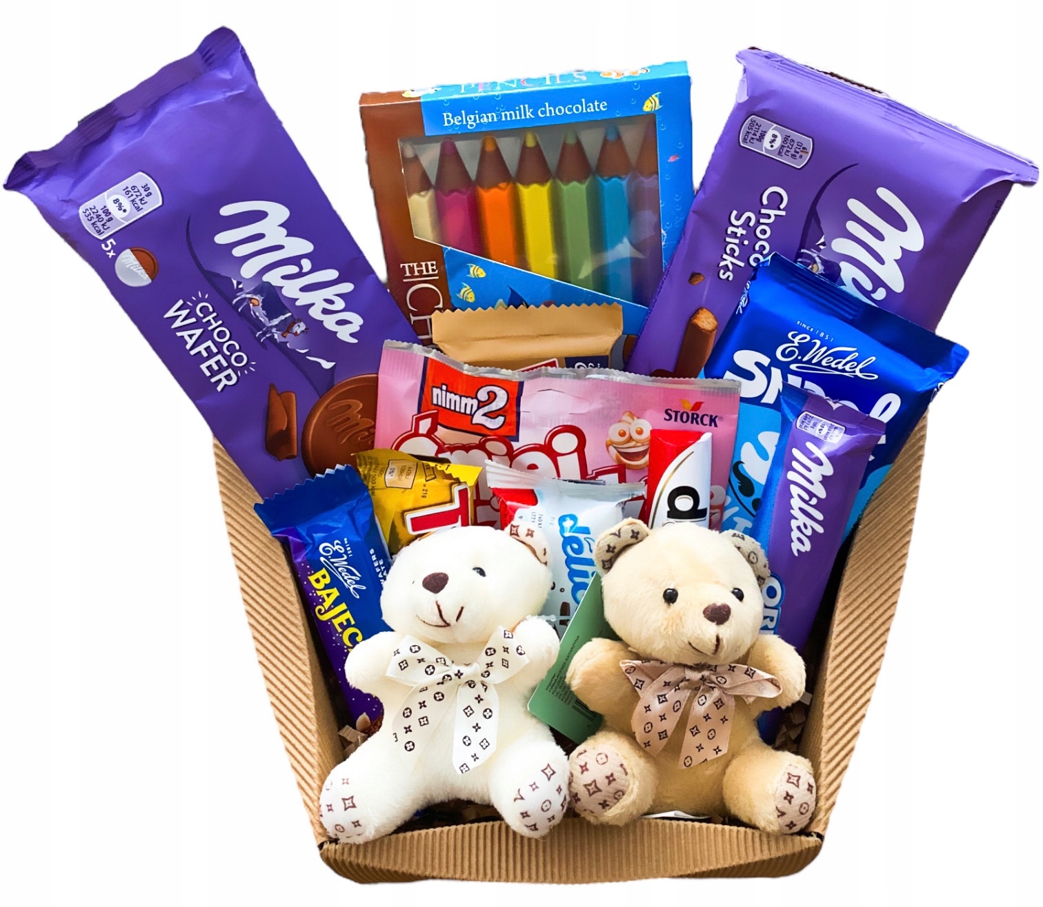 Kosz prezentowy ze słodyczami na Urodziny Dla Dziecka