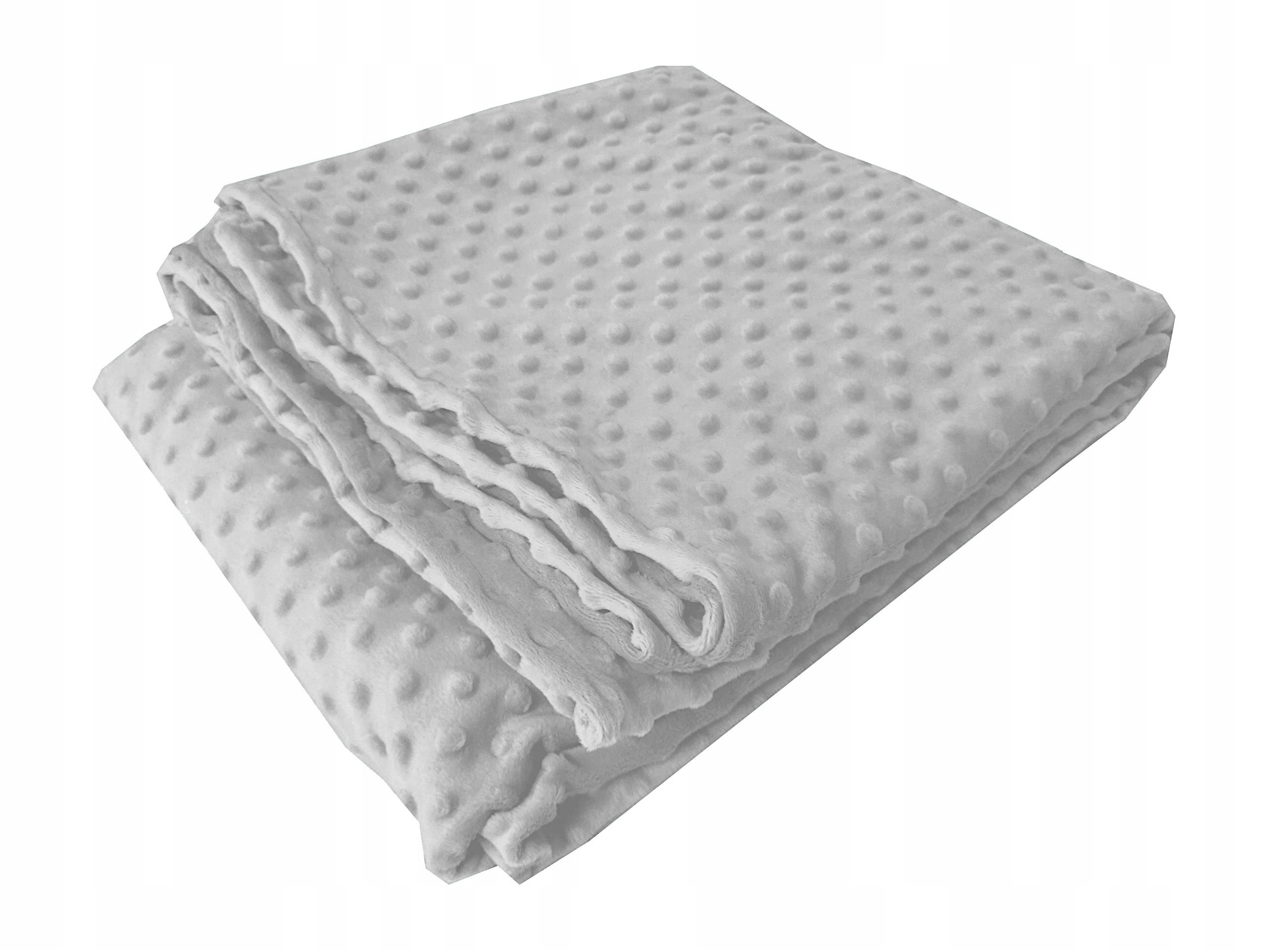 Koc Minky 140x200 Polar kuličky přehoz pléd Šedý světlý příjemný teplý